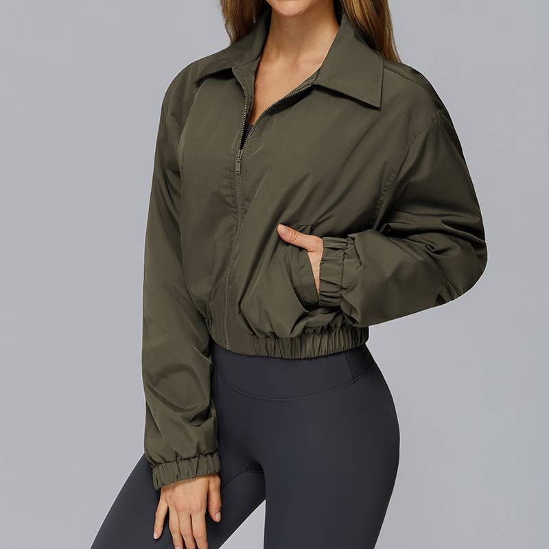 WONDERXFANS - Wholesale Athletic Jacket - Women's - FULL ZIPPER AND LONG SLEEVE OUTDOOR JACKET1