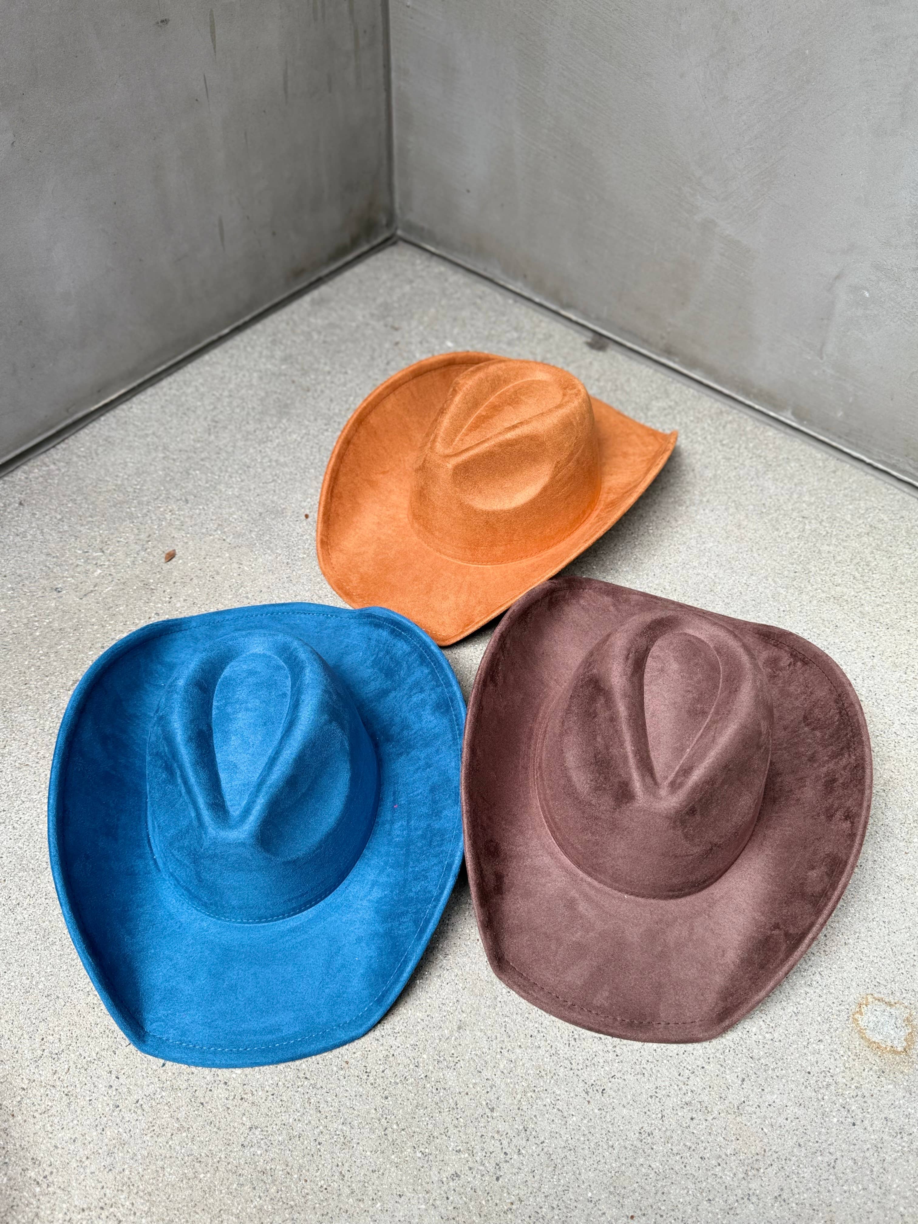 Love and Thyme – wholesale Cowboy Hat – Women’s – Best Seller! VEGAN SUEDE  COWBOY HAT13