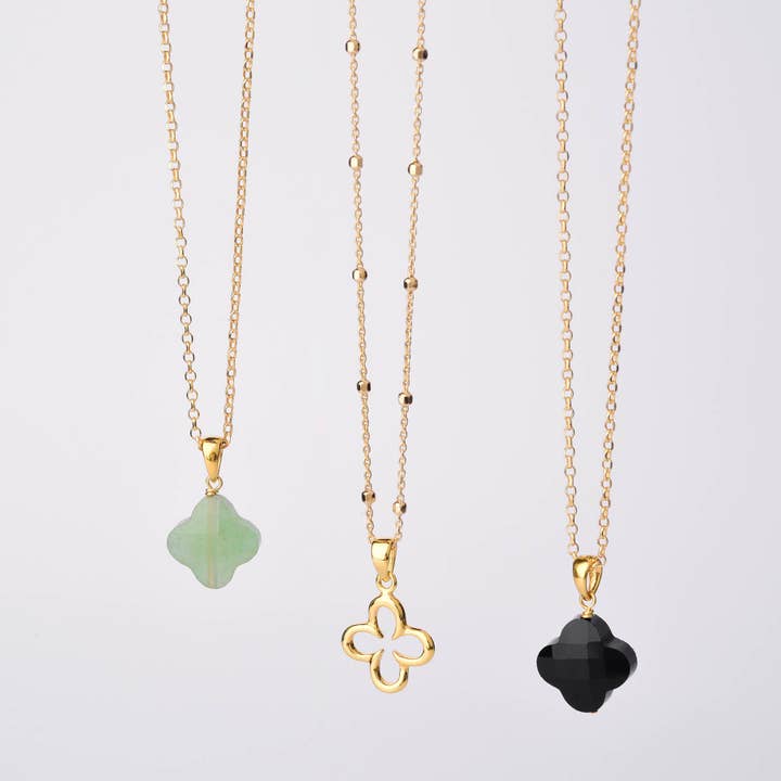 Kløver perle halskæde for engroshandel hos Nellou