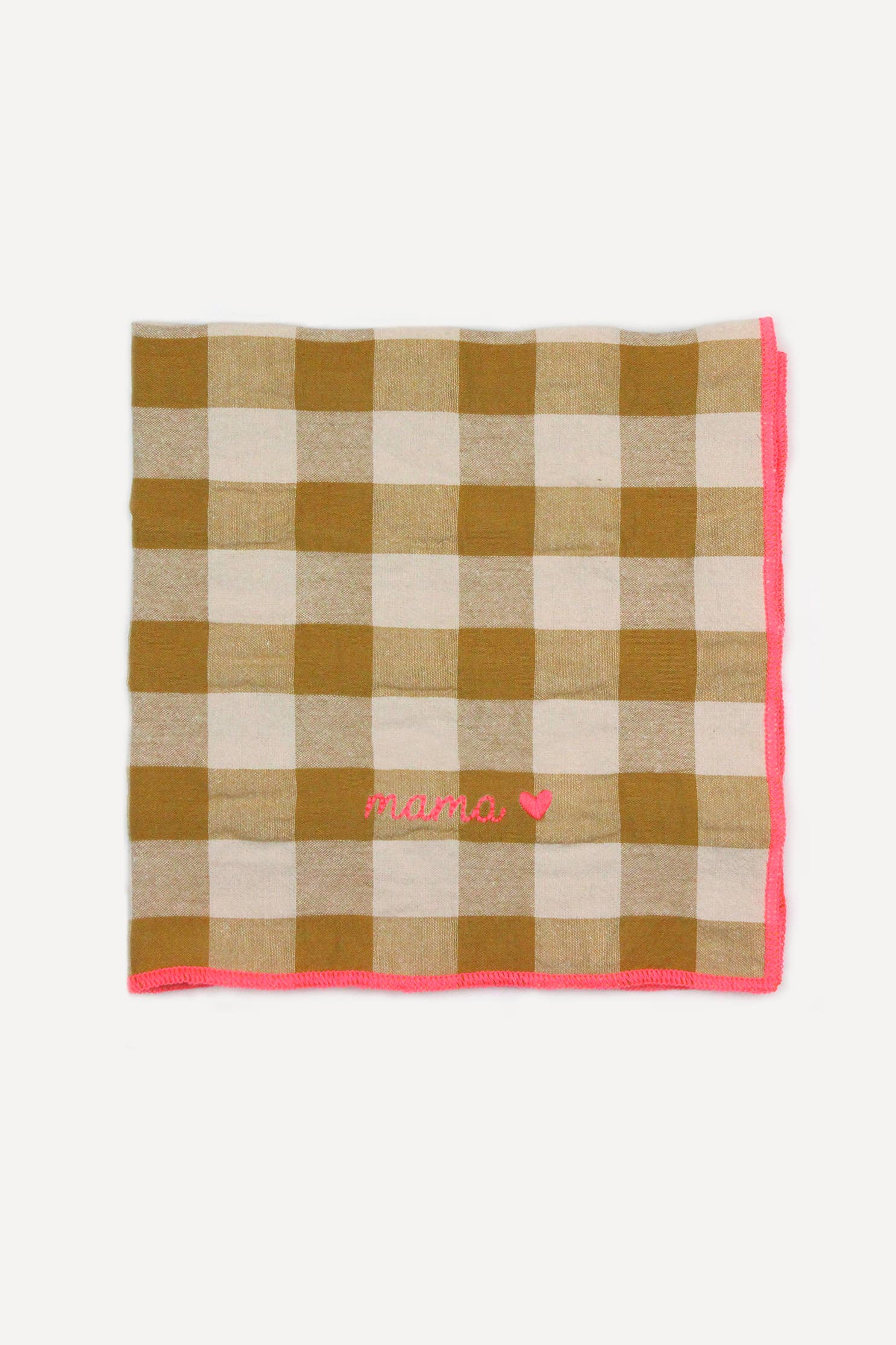 BARNABÉ AIME LE CAFÉ - Wholesale Dinner & Cloth Napkin - Gichy plaid and embroidery napkins7