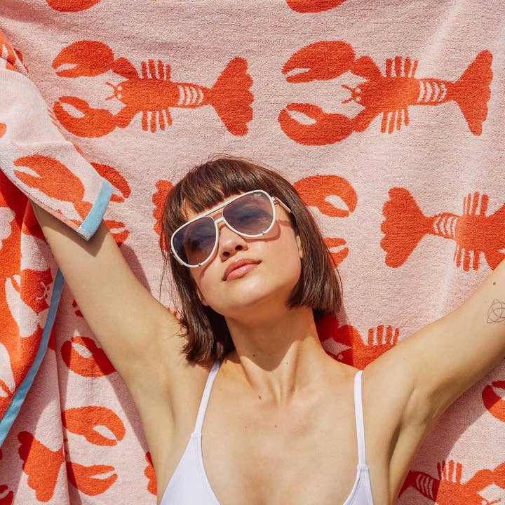 Anorak - Wholesale Bath Towel - Anorak Lobster Organic Cotton Bath Towel