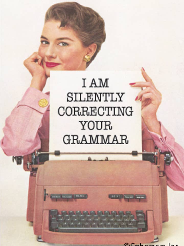 Magnet-I am silently correcting your grammar for wholesale by Ephemera