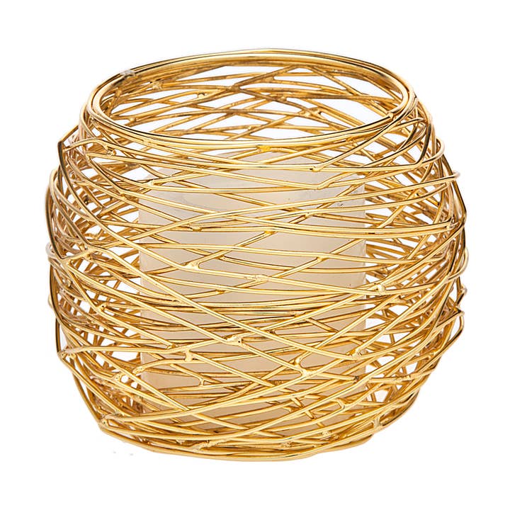 Godinger - Wholesale Candle Holder - Nest Votive Holder Gold Finish0