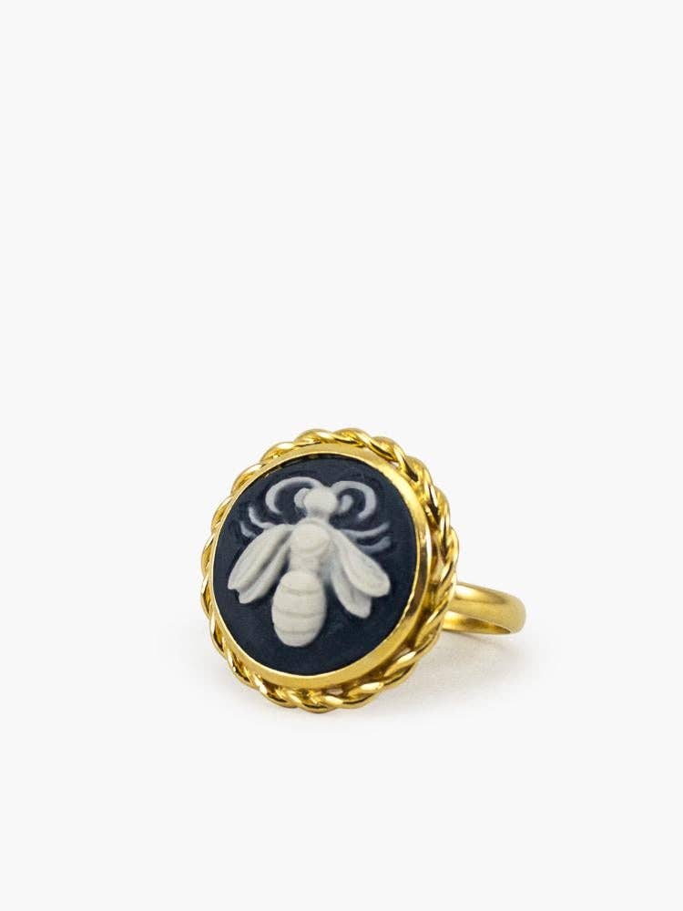 Vintouch Jewels - Wholesale Cocktail/Statement Ring - Bee Cameo Ring3