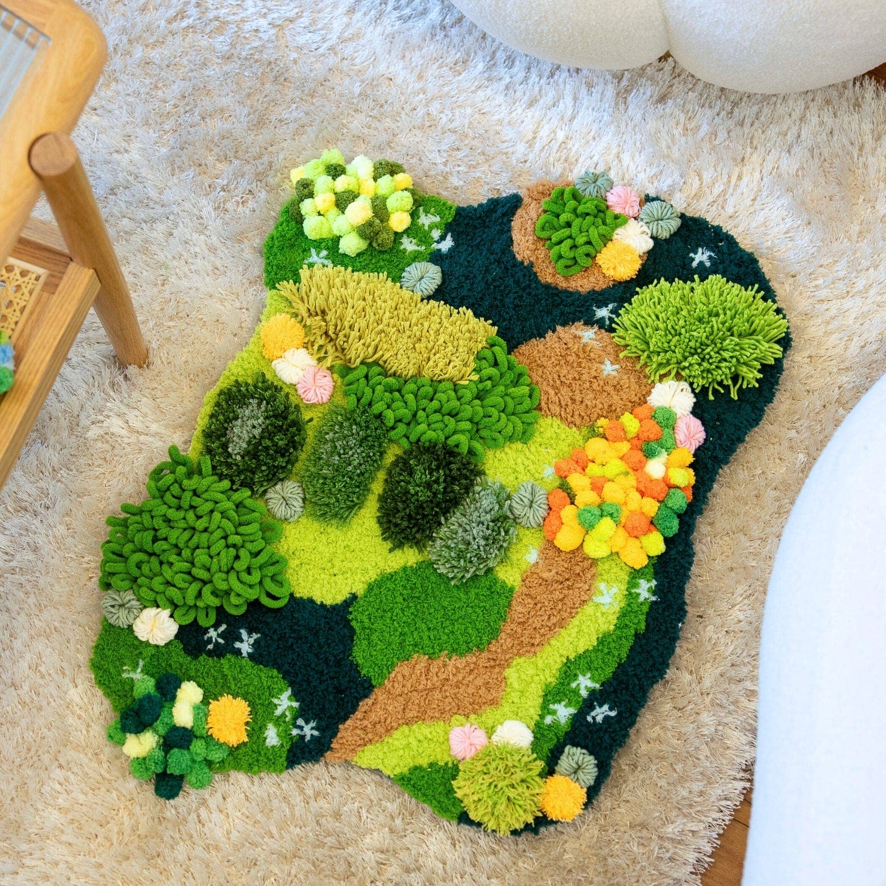 Craft Club - Wholesale DIY Craft Kit - FOREST FLOOR - Moss Rug Making Kit9