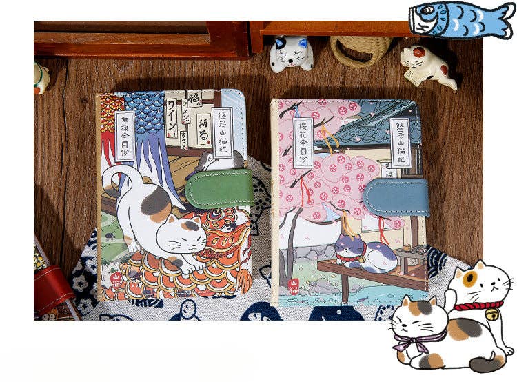 Gohobi （We cover U.S. import duties） - Wholesale Notebook - Gohobi Japanese Cat Magnetic Notebook, Monthly Planner, Study Notebook, Pocket Diary17