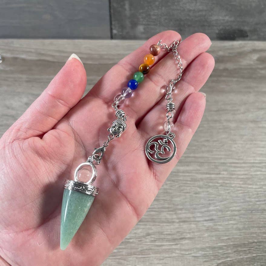 Keystone Crystals - Vente Accessoire de méditation - Pendules assortis avec symbole Ohm Chakra pour la vente en gros6
