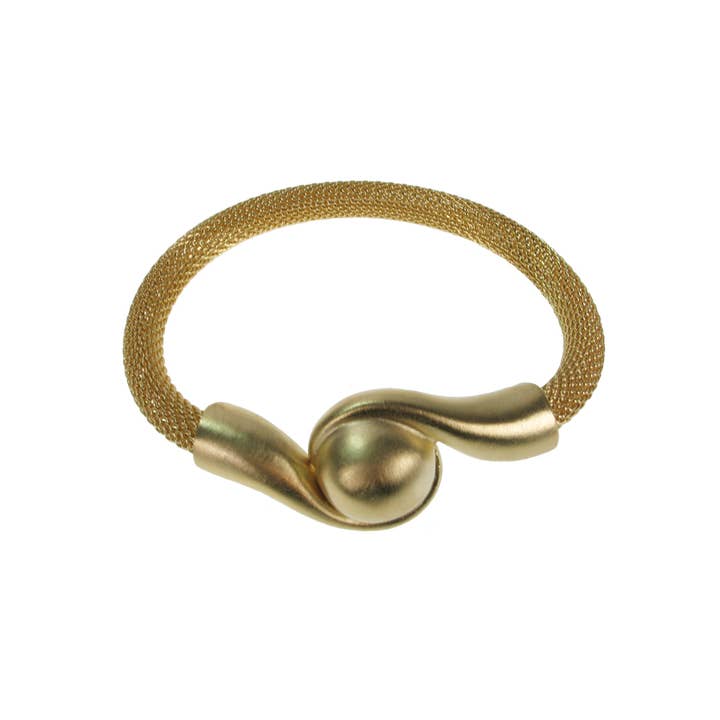 Erica Zap Designs - Wholesale Link & Chain Bracelet - Mesh Bracelet with Magnetic Swirl Ball Clasp1