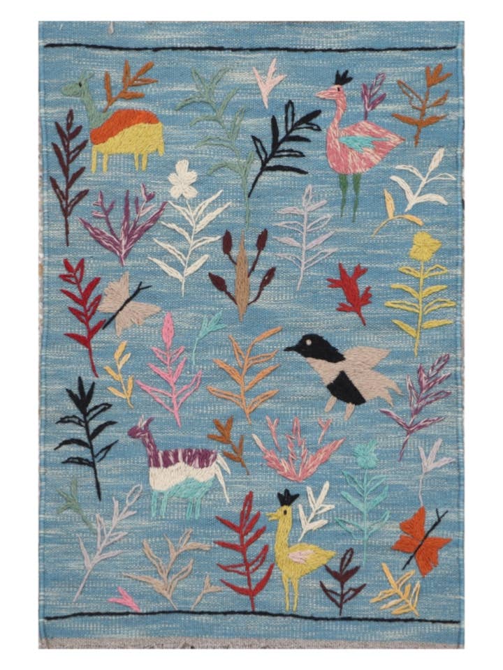 Kilim Suzani Bordado a Mano - Tamaño: 90 x 60 cm para venta al por mayor de Imaco Rugs