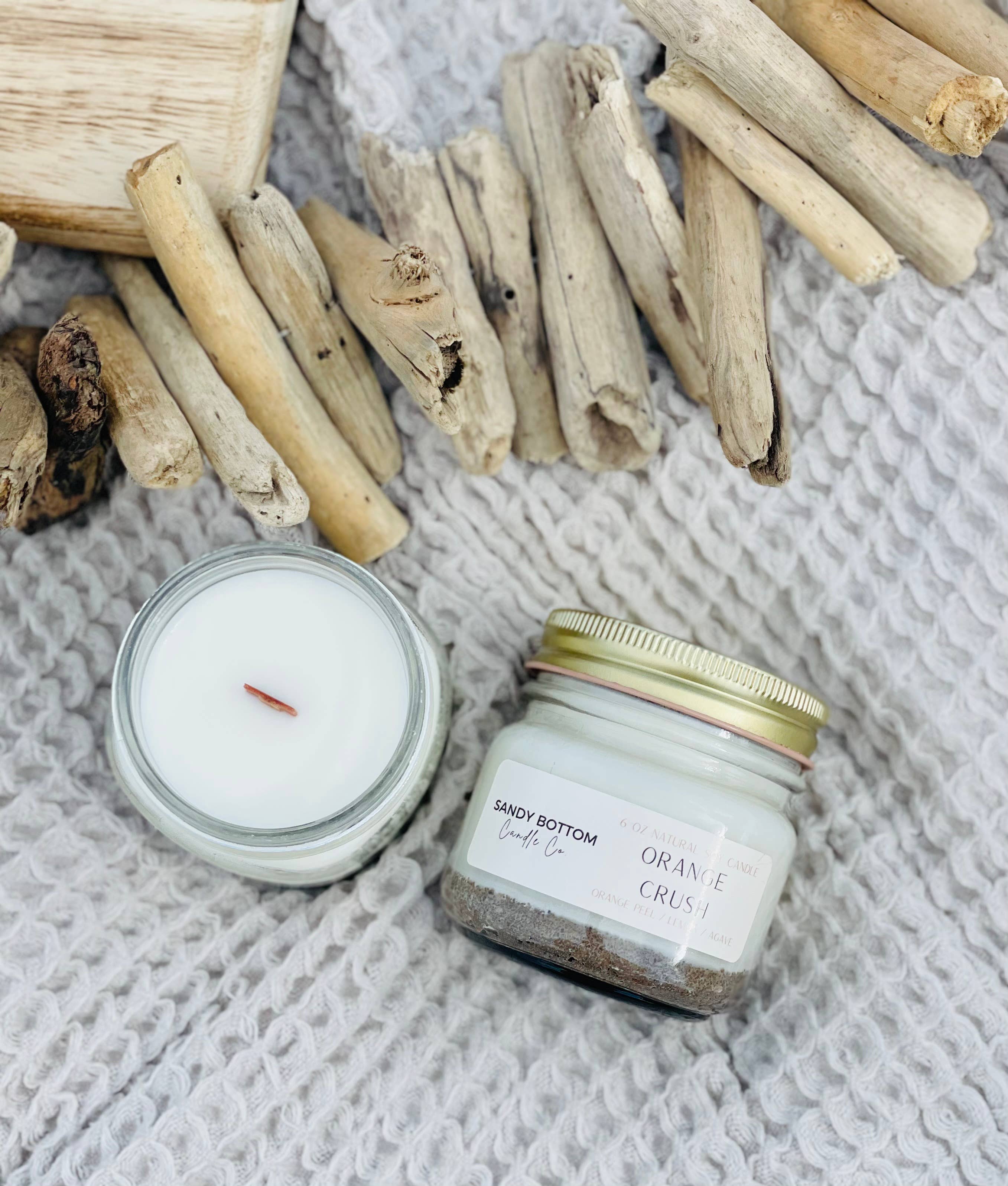 Sandy Bottom Candle Co. - Wholesale Jar/Filled Candle - Orange Crush 6 oz Soy Candle4
