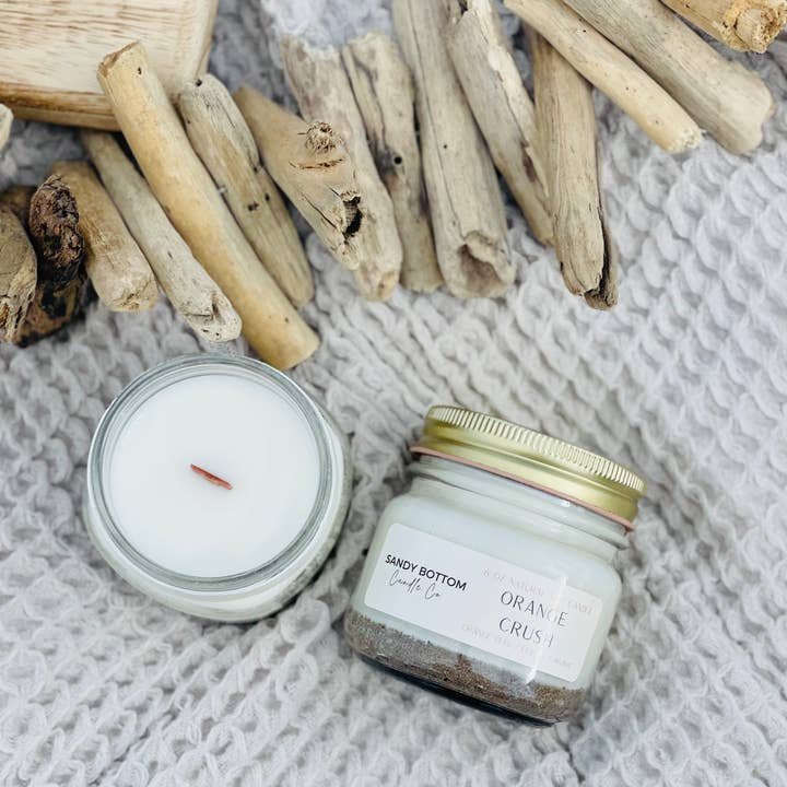 Sandy Bottom Candle Co. - Wholesale Jar/Filled Candle - Orange Crush 6 oz Soy Candle4