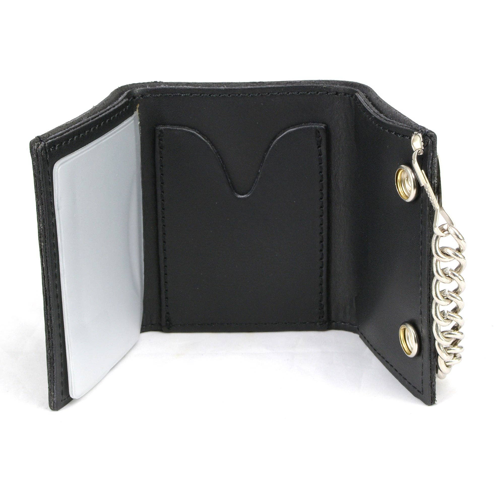 BLK Hot Leathers F*** Around Find Out TriFold Chain Wallet WLB1037 for wholesale on Faire1