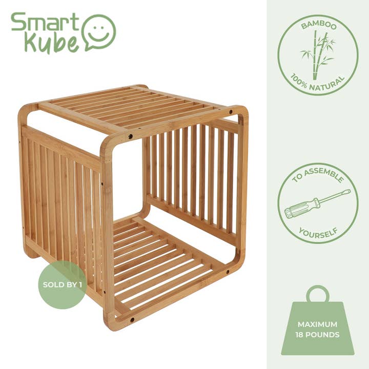 Smart Kube Natural Bamboo – 13" (1 Cube ) for wholesale on Faire4