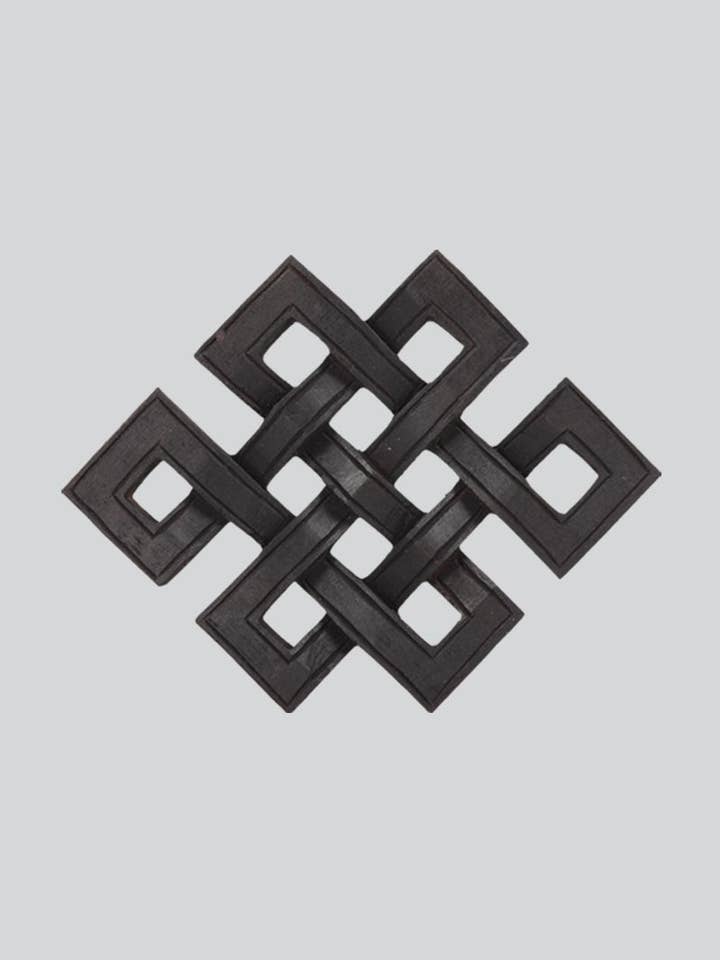 Nodo infinito in legno nero (EN-01) per la vendita all'ingrosso da parte di Kathmandu Imports