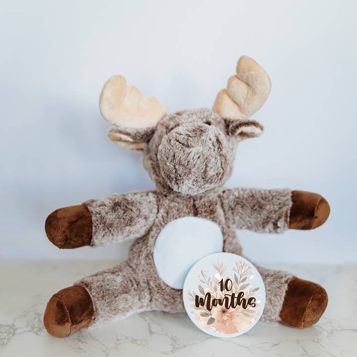 Grow With Me Baby Co - Wholesale Stuffed/Plush Toy - Kids & Baby - Baby Monthly Milestones, Moose Stuffed Animal6