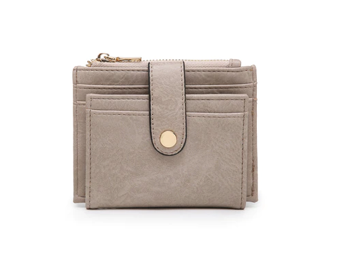 MiMi Wholesale - Wholesale Wallet - Women's - WL1904 Mini Snap Button Wallet & Cardholder w/ Zipper Pocket7