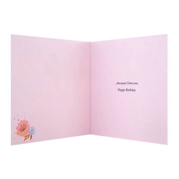 Hallmark - Wholesale Birthday Card - Birthday Card for Wife - Contemporary Floral Design1