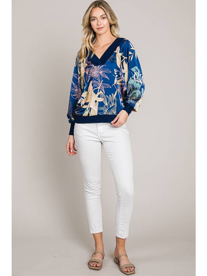 FLÅDE Langærmet Vendbar Batwing top for engroshandel på Faire5