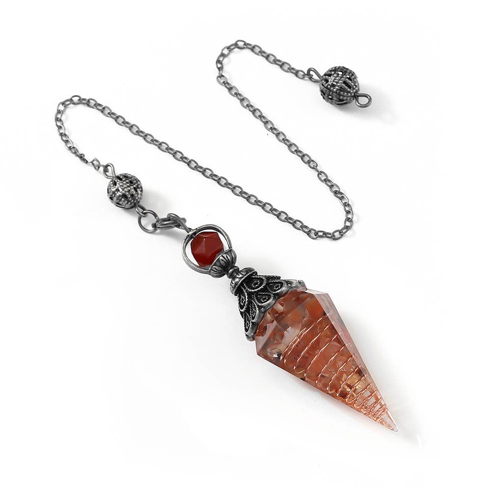 Gemcohub - Wholesale Spiritual Stone/Crystal - Hexagonal Pyramid Crystal Stone Pendulum10