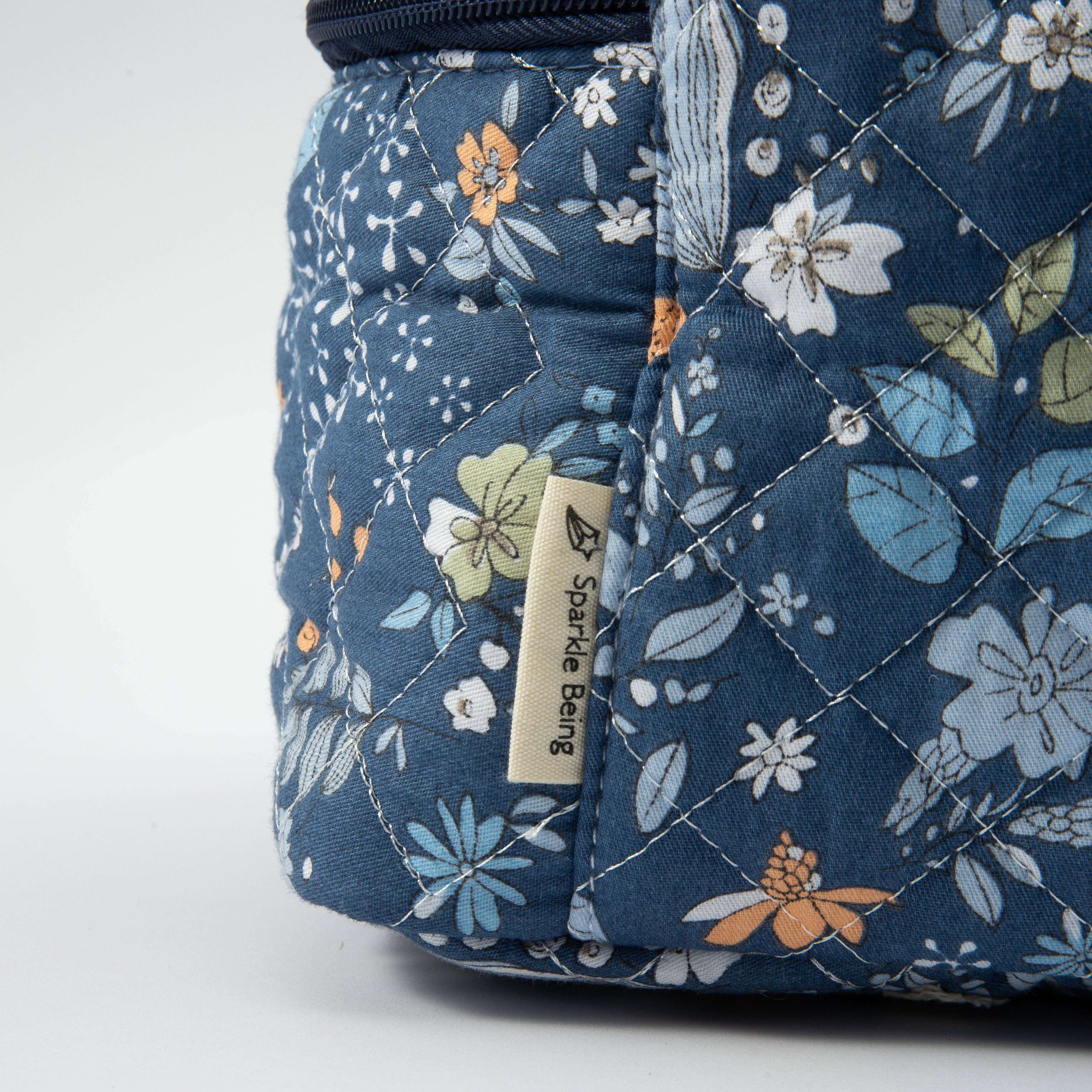 Sparkle Being - Vendita all'ingrosso Borsa per trucchi/cosmetici - Borsa Truccopelli Imbottita Whispering Flowers - Beauty Case / Cosmetici2