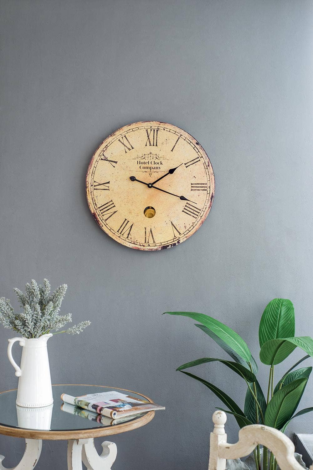 A&B Home Group Inc. - Wholesale Wall Clock - D23x2.2"  Wall Clock - Beige5