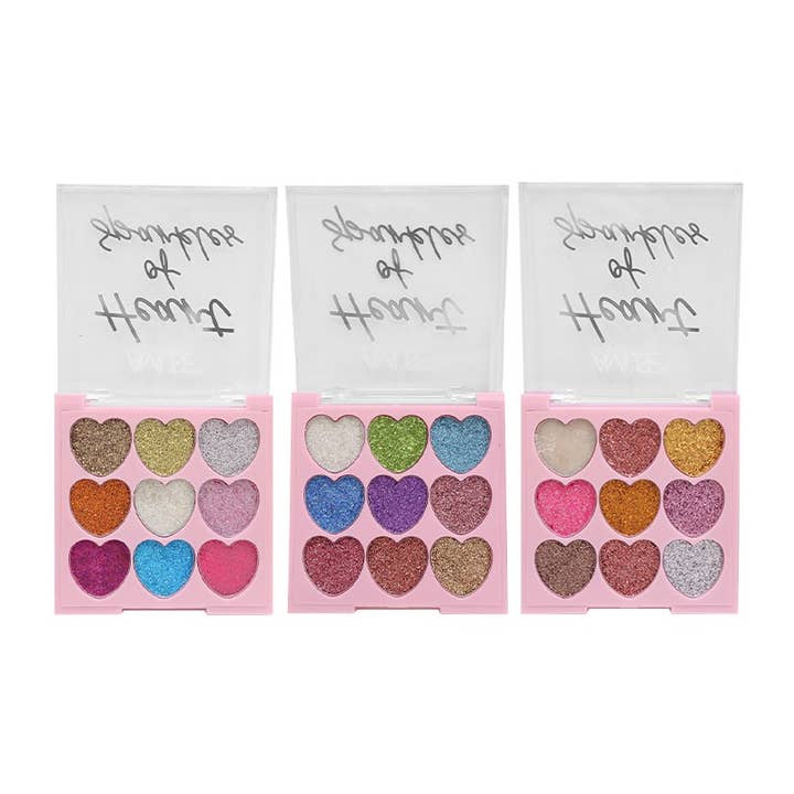 PINEAPPLE Beauty - Wholesale Body Glitter/Shimmer - Amuse FK9780 Heart of Sparkles Pressed Glitter -24