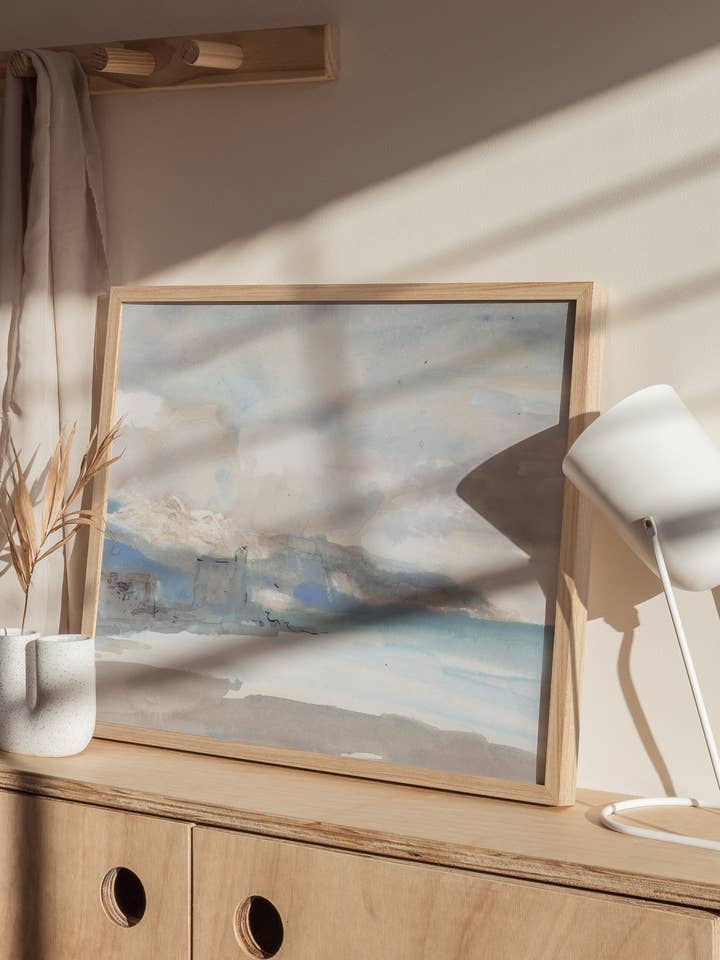 Impression Vintage Encadrée d'Italie – Œuvre d'Art Vintage & Art Côtier pour la vente par Haus and Hues