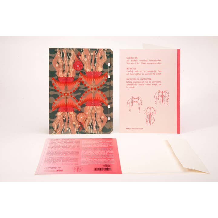 Formes Berlin GbR - Wholesale Christmas Decoration - Jellyfish 3D deco greeting card2