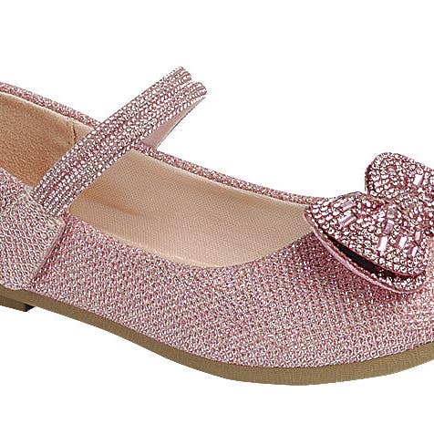 Mars Sky Shoes Wholesale - Wholesale Flats/Loafers - Kids - Link SUPPLE-90K Kids Girl Glitter Bow Tie Strap Flats-18 Pairs Pack-10.85/Pair
