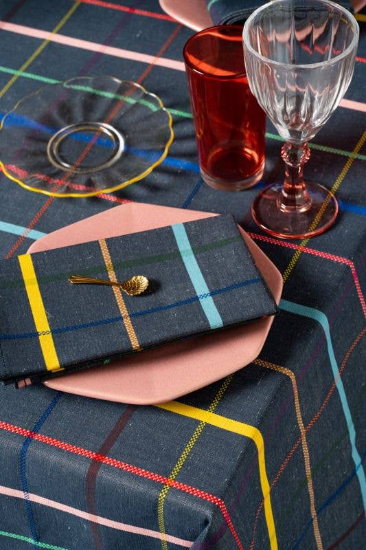 Multicolored Khaki Elisabeth Denim Table Napkin for wholesale on Faire1