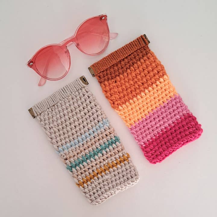 Sunglasses Case Printed Crochet Pattern | Summer Project for wholesale by The Pigeon's Nest