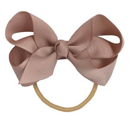La Fillette Accessories - Wholesale Hair Bow - Kids - Maxima hair bow with elastic band in vanilla