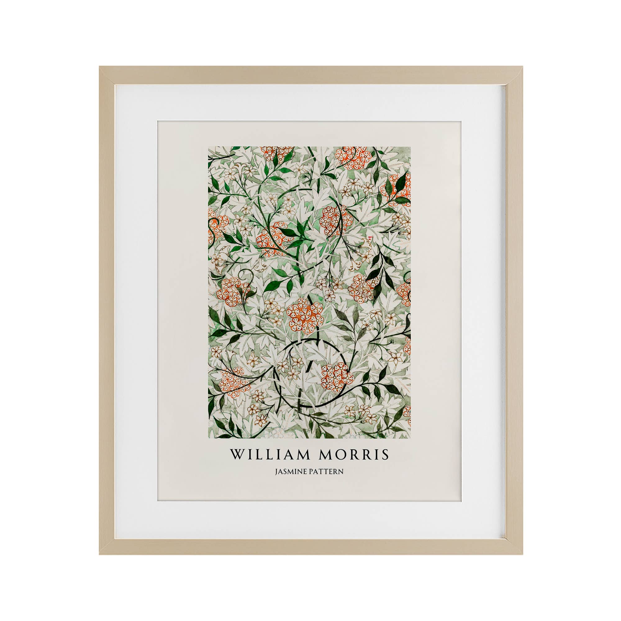 Stupell Industries - Wholesale Wall Sign - William Morris Jasmine Pattern - Print Under Glass Wall Art12