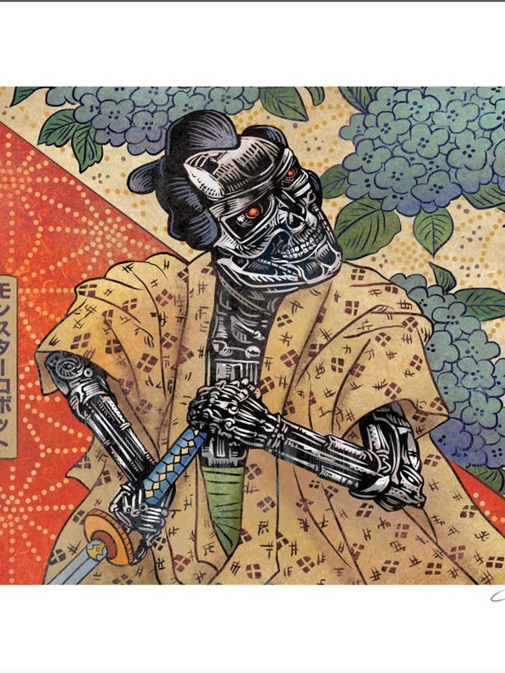 Robot Assassin- 11" x 14" print for wholesale by ChetArt
