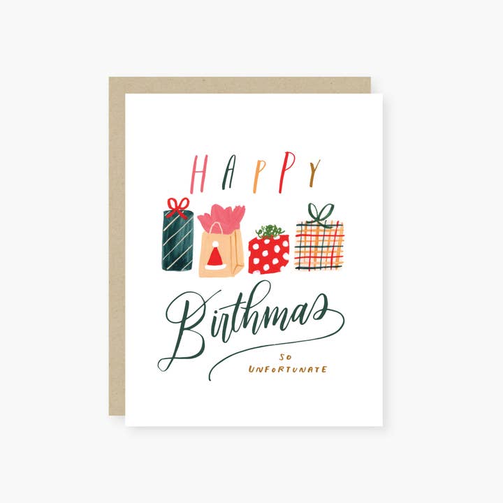 2021 Co. - Wholesale Birthday Card - happy birthmas christmas birthday card