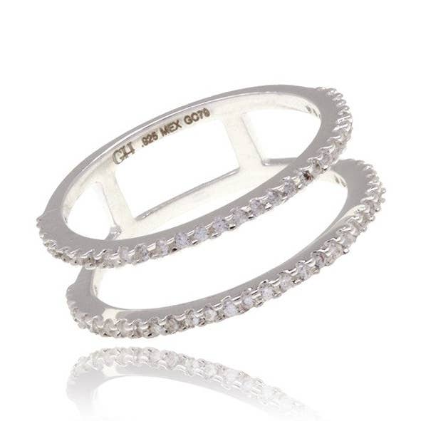 Anello Diamond Infinity Duo per la vendita all'ingrosso da parte di Georgina Jewelry