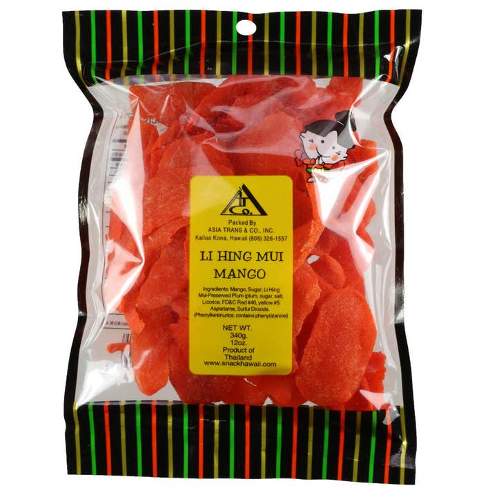 Snack Hawaii - Vente Fruits secs/déshydratés - Mangue Li Hing Mui