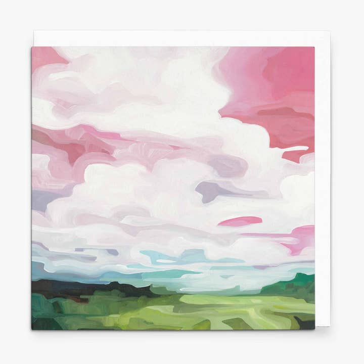 Blank Art Card - 'Stilling' | 150mm square card for wholesale by Susannah Bleasby Art