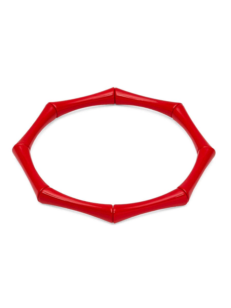 ZENZII Jewelry - Wholesale Link & Chain Bracelet - Enamel Bamboo-Style Stretch Bracelet4