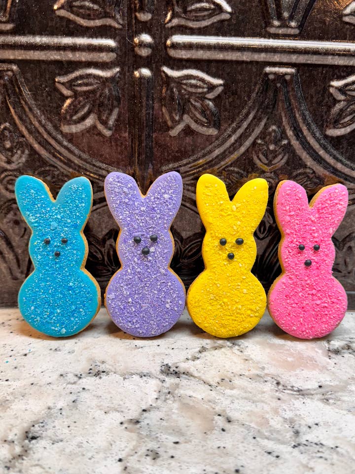 Easter Peeps - Pumpkin Peanut Butter Dog Treat for wholesale by Kova’s Bark Bakery