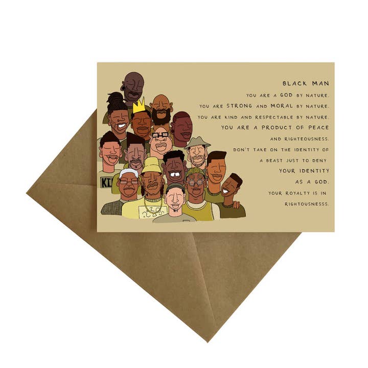 Dear Black Man Card for wholesale by By Ms James