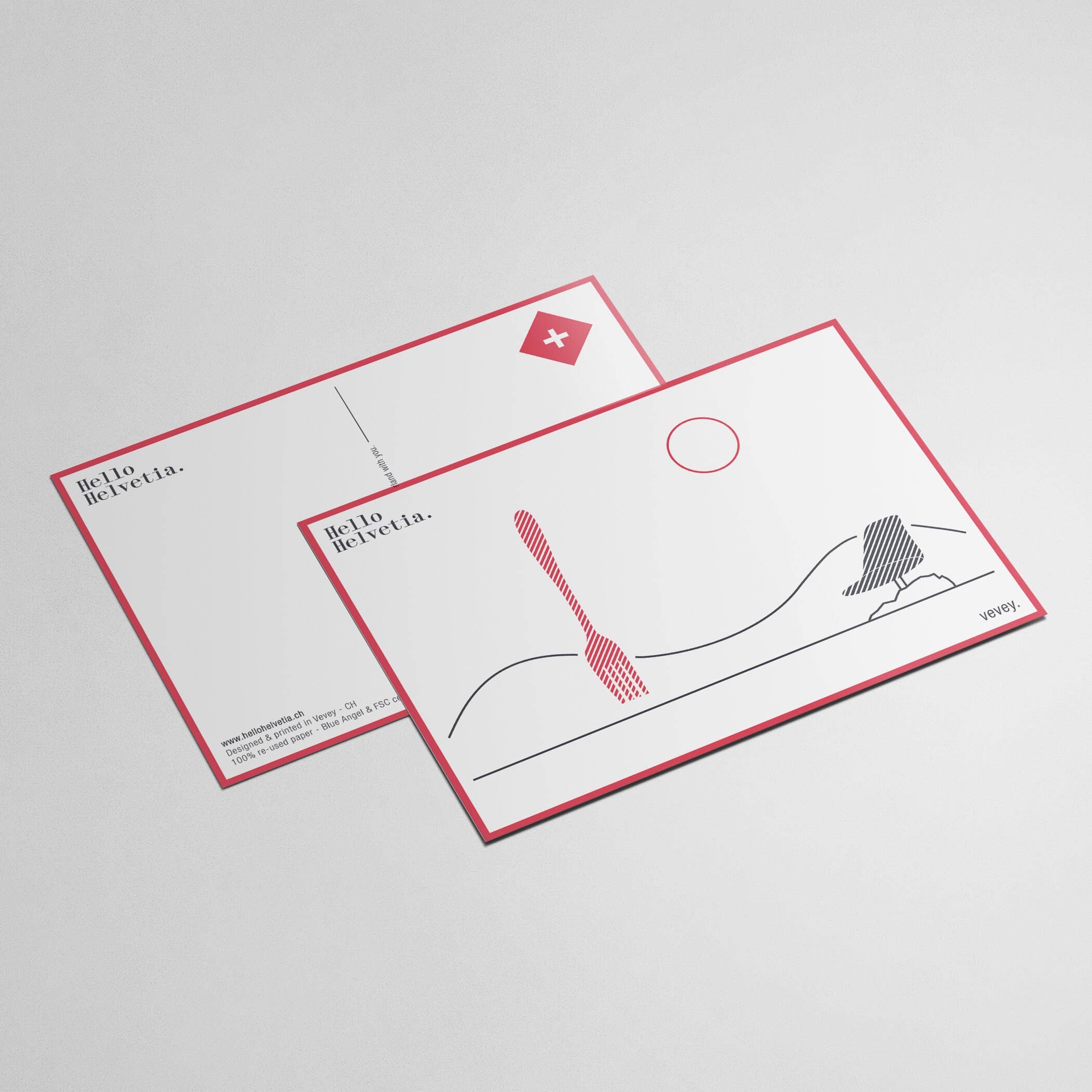 Hello Helvetia - Wholesale Postcard Set - Set of 5 post cards | Souvenirs of Switzerland4