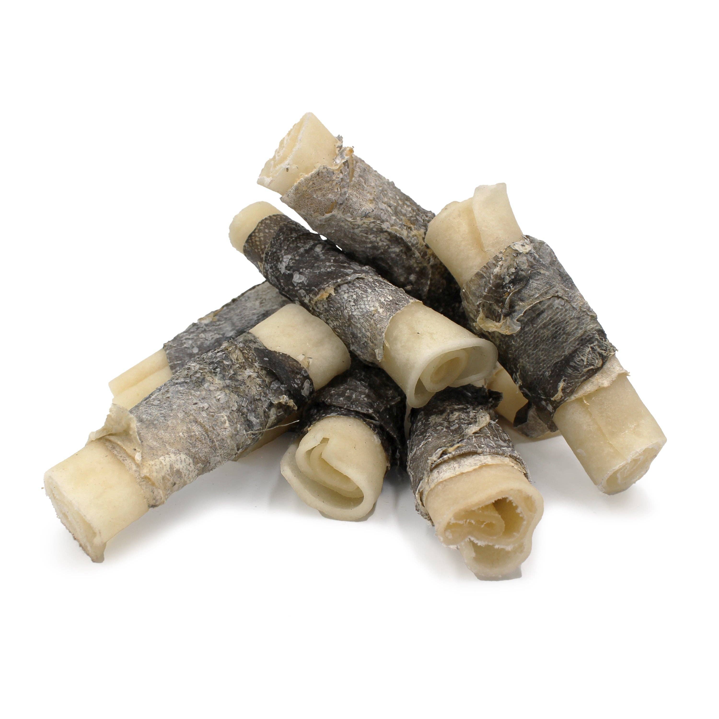 Icelandic+ - Wholesale Pet Treats - Dog - Rolled Beef Collagen Wrapped With Cod Skin 4" Chew Stick2