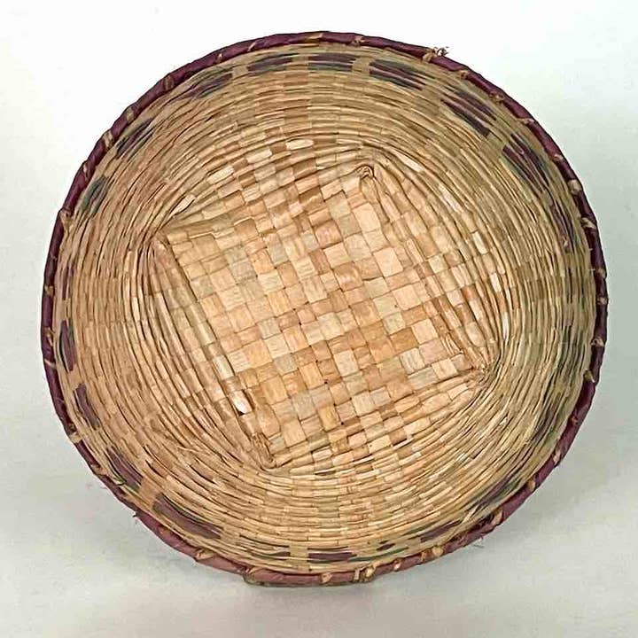 The Niger Bend – wholesale Basket – Small Rare "Soft" Straw Woven Mali Basket | 3 x 7"2