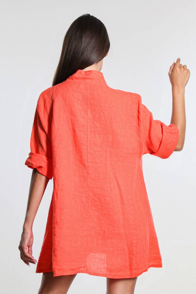 TINA Stephens Italy/Tees By Tina – Großhandel Hemd mit Button-down-Kragen – Damen – Princess Swing Top mit Taschen (BQ164)10