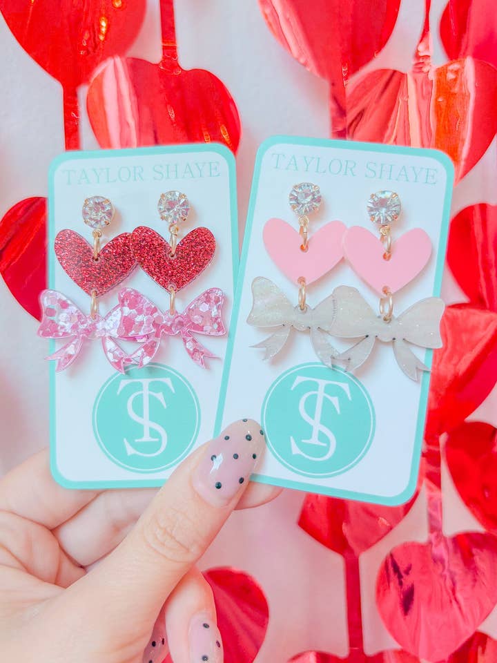 Darling Bow Drops for wholesale by Taylor Shaye Designs