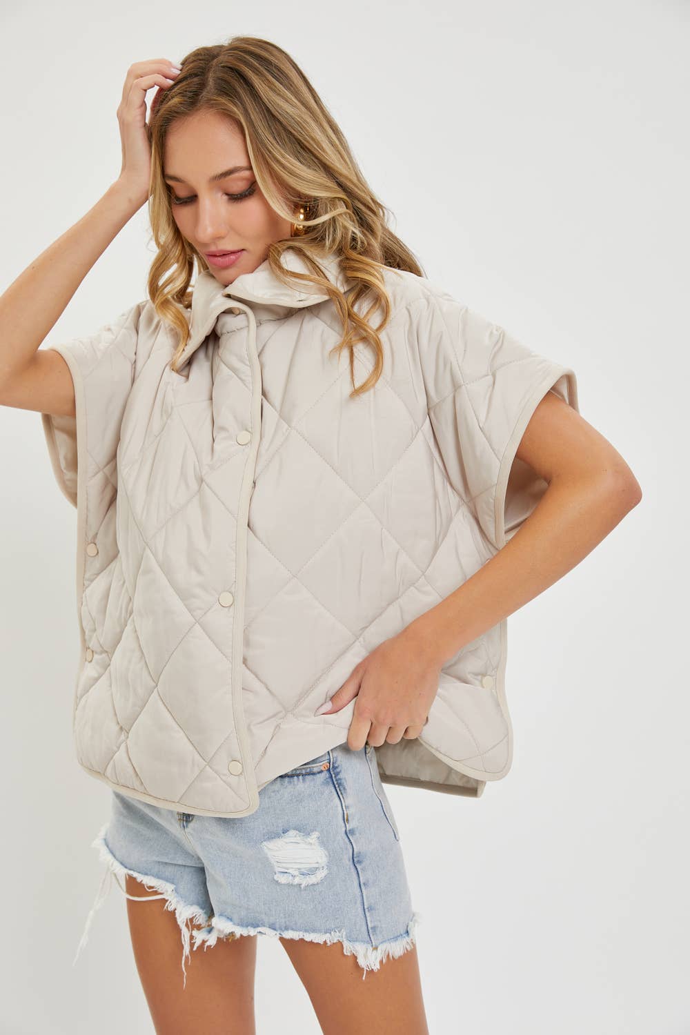 Sweet Lovely by Jen - Wholesale Outerwear Vest - Women's - QUILTED  PADDED VEST OUTERWEAR 22