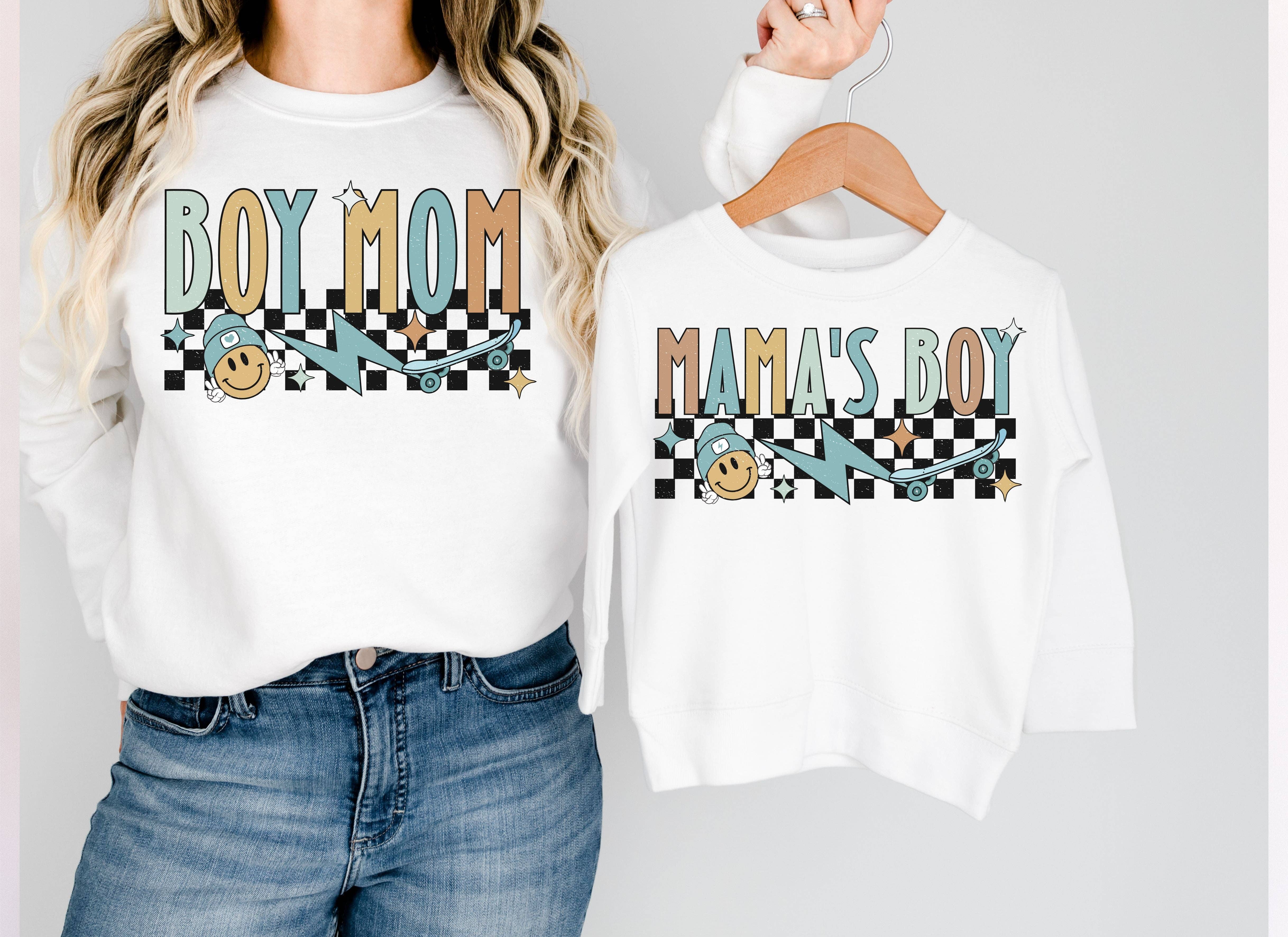 Simple Tymes - Wholesale Sublimation Transfer - Boy Mom/ Mama's Boy DTF Print