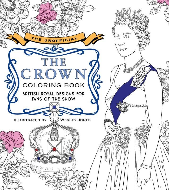 Microcosm Publishing & Distribution - Wholesale Coloring Book - Adult - Unofficial The Crown Coloring Book: British Royal Designs0