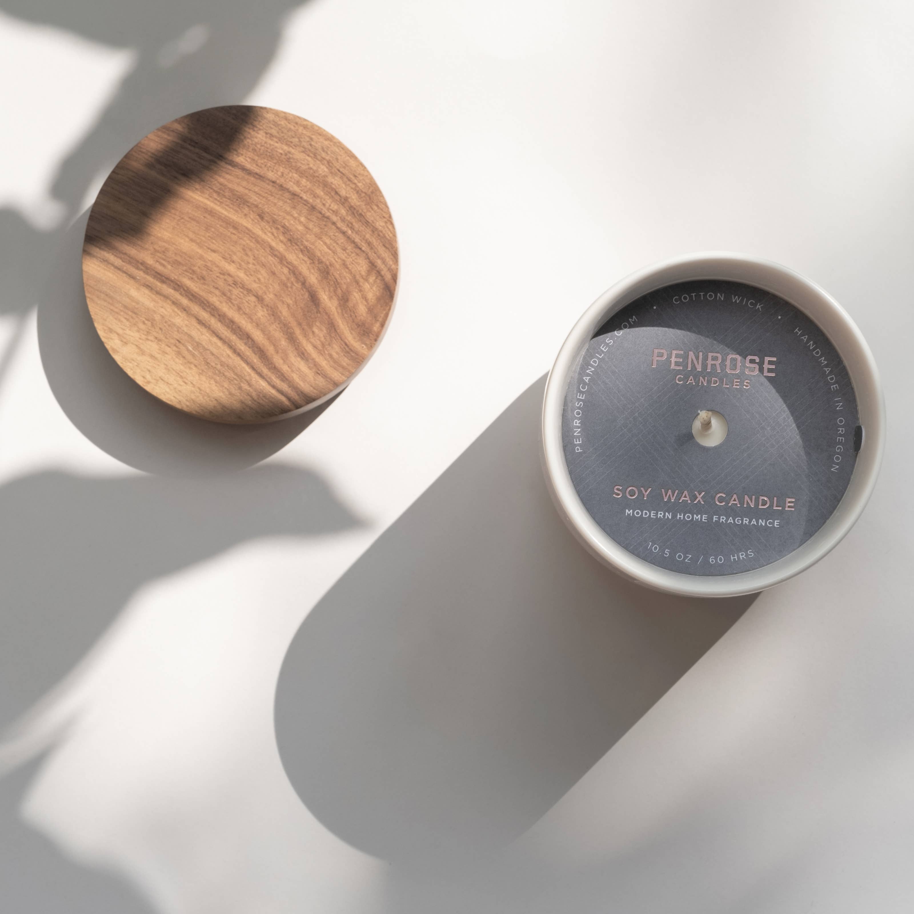 Penrose Candles – Engroshandel Glaslys – Norwegian Woods keramisk sojalys 10,5 OZ (bomuldsvæge)1